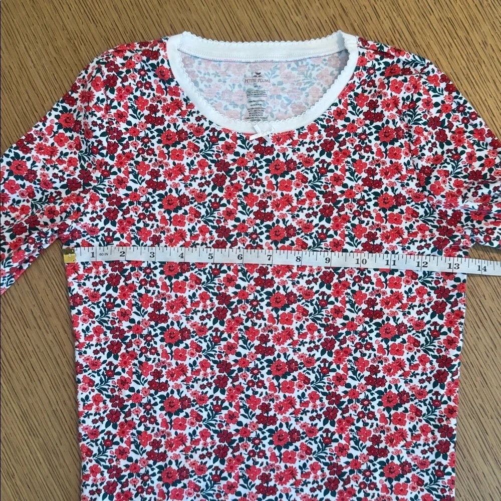 Petite Plume - Children’s snug fit pajama set in Fleurs des Bois
